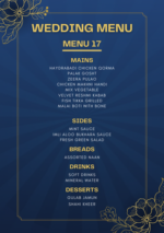 Wedding Menu 17