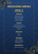 Wedding Menu 3