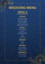 Wedding Menu 5